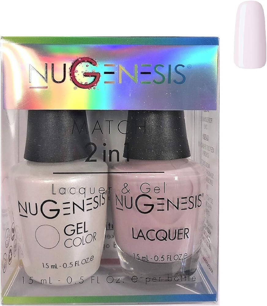 Nugenesis Matching Gel Lacquer Combo Polish | NU26 Baby's Breath | Amazon (US)