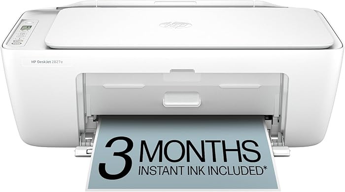 HP DeskJet 2827e Wireless All-in-One Color Inkjet Printer, Scanner, Copier, Best-for-Home, 3 Mont... | Amazon (US)