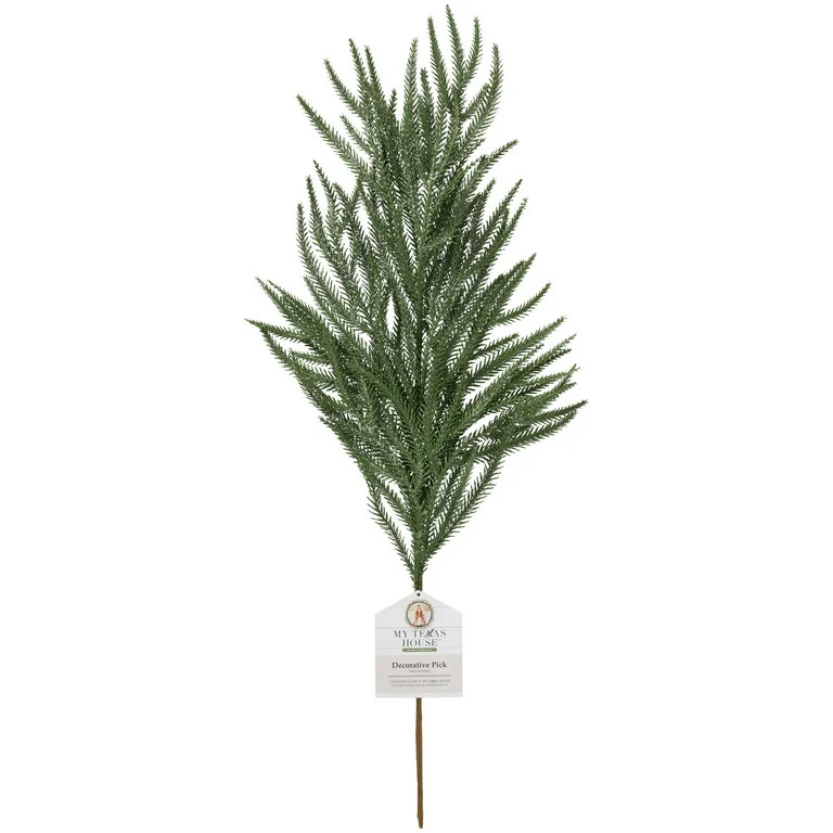 Green Pine Christmas Decoration Pick, 24 inches, 3 Piece, by My Texas House | Walmart (US)