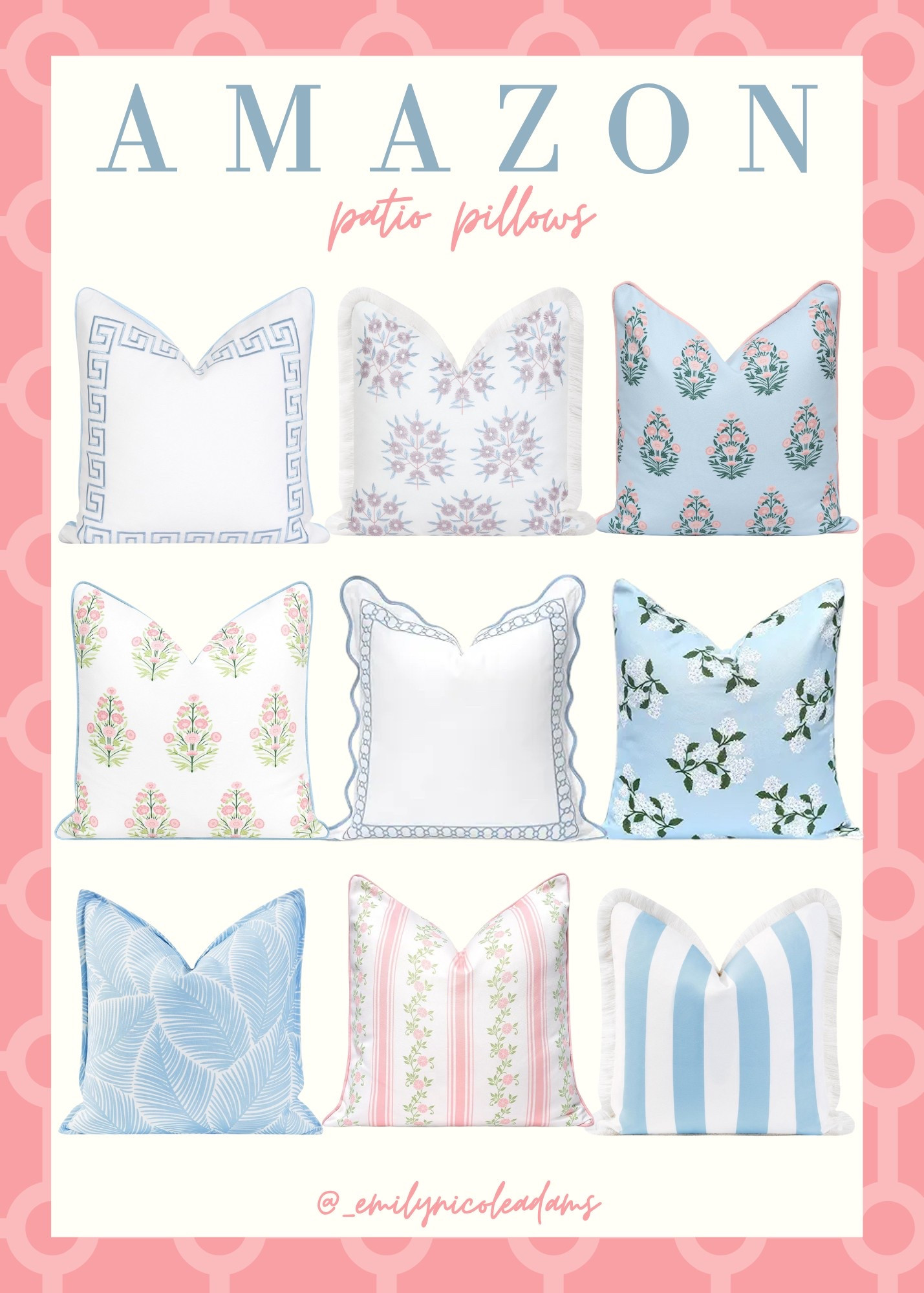 Amazon Patio Pillows💗 Amazon pillows, Amazon style, Amazon patio, Amazon patio decor, Amazon outdoor living, Amazon deals, Amazon decor, Amazon deals Amazon homes patio style, patio living, patio style, outdoor style 

#LTKFindsUnder100 #LTKHome #LTKFindsUnder50