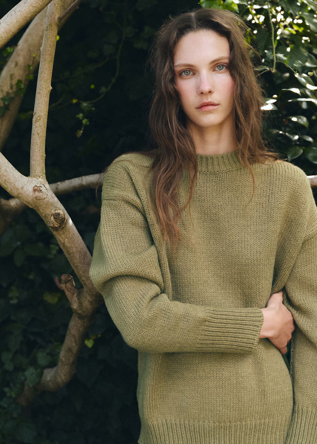 Oversized chunky-knit sweater | Mango (US/MX/AU)