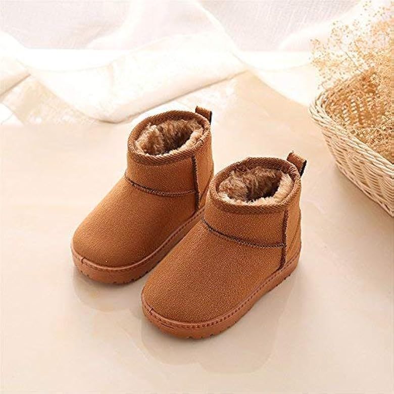MK MATT KEELY Winter Boots Boys Girls Soft Warm Shoes Toddler Black Snow Boots (Toddler/Little Kid) | Amazon (US)