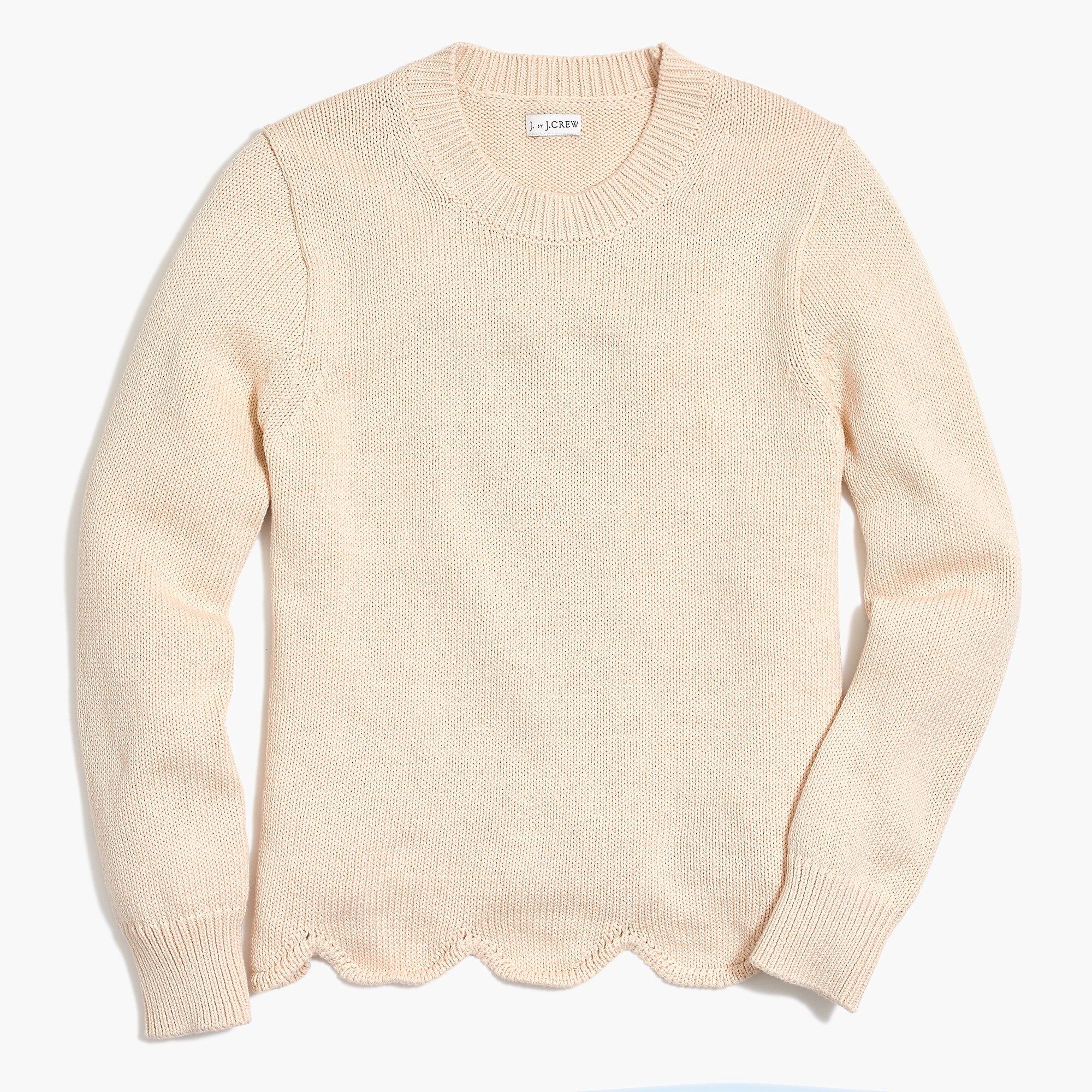 Scalloped hem sweater | J.Crew Factory