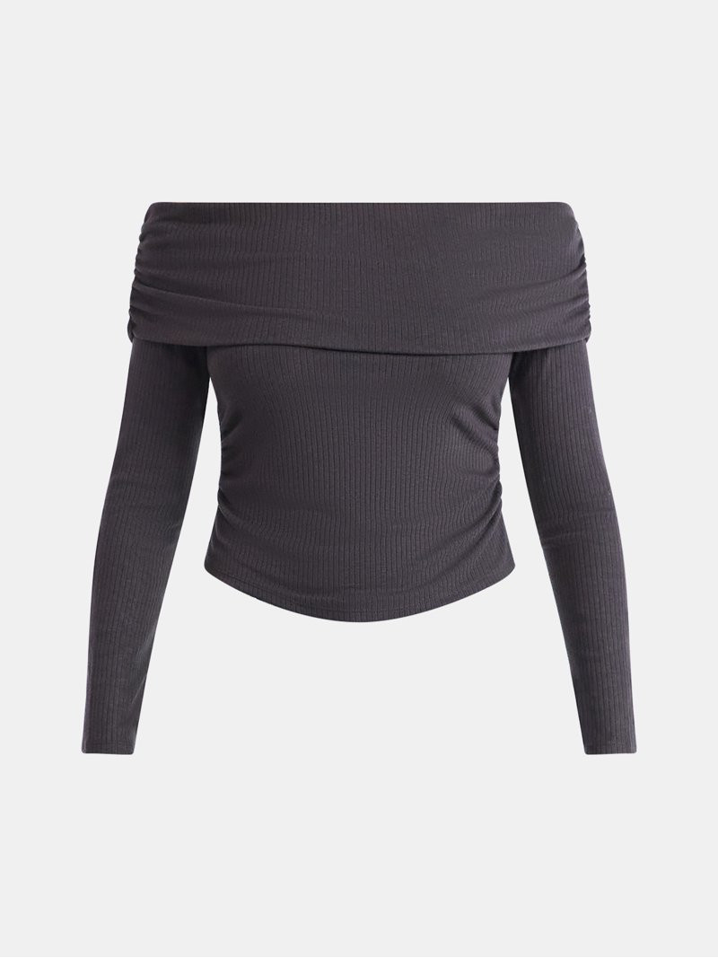 No Boundaries Off The Shoulder Top with Long Sleeves, Women’s | Walmart (US)