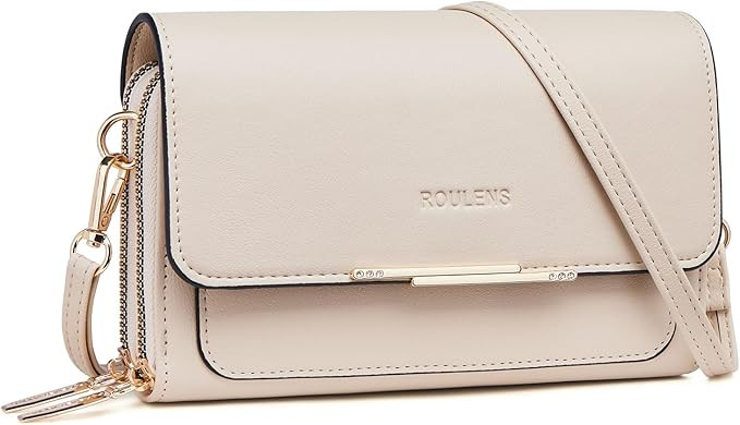 Roulens Small Crossbody Bag for Women,Cell Phone Purse Women's Shoulder Handbags Wallet Purse wit... | Amazon (US)