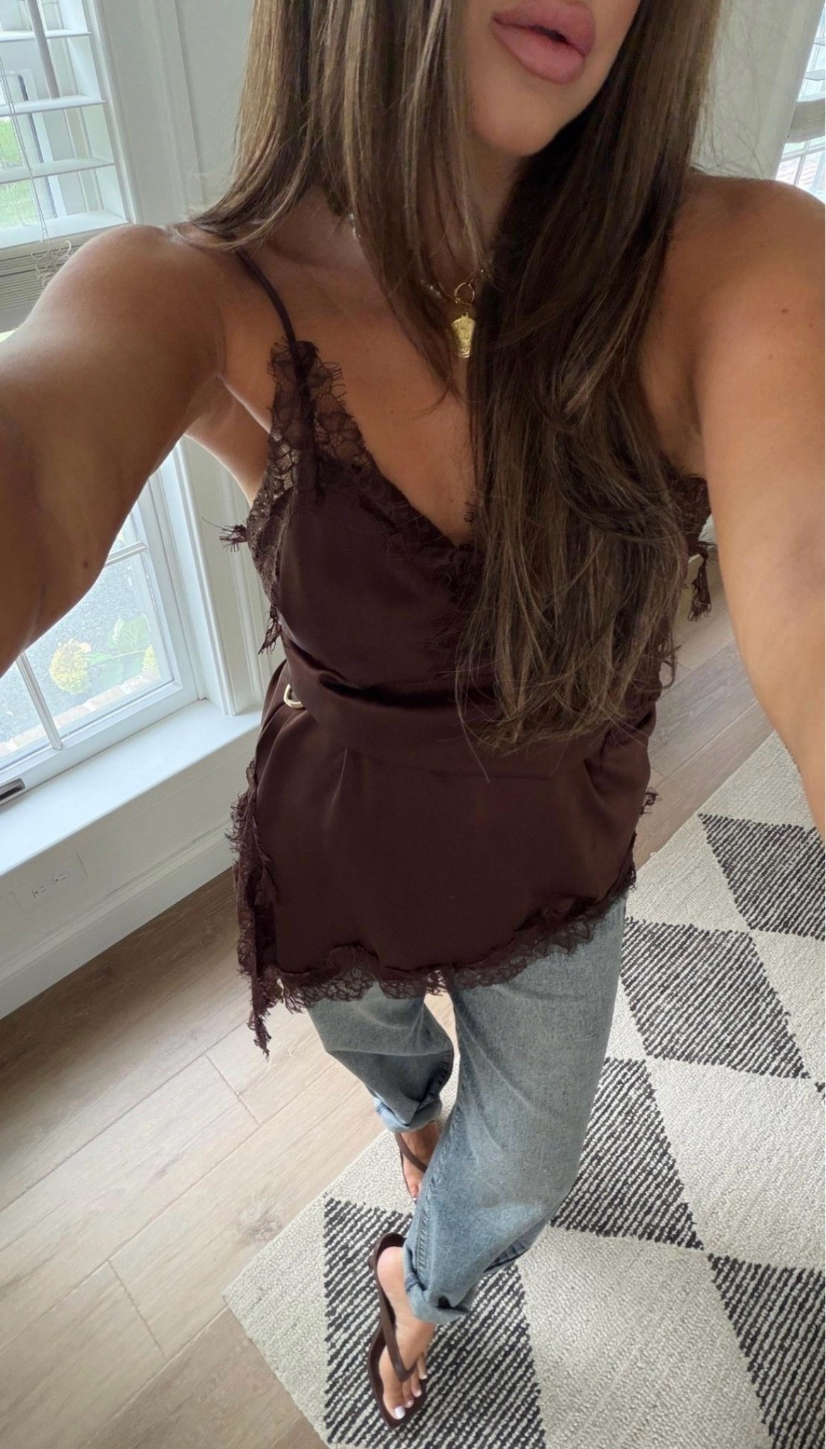 Today’s ootd. Lace cami top. Small. Similar jeans

#LTKOver40 #LTKSaleAlert #LTKSeasonal