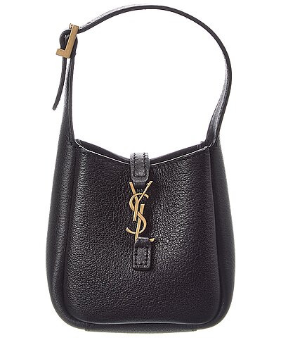 Saint Laurent Le 5 A 7 Supple Micro Leather Hobo Bag | Gilt & Gilt City