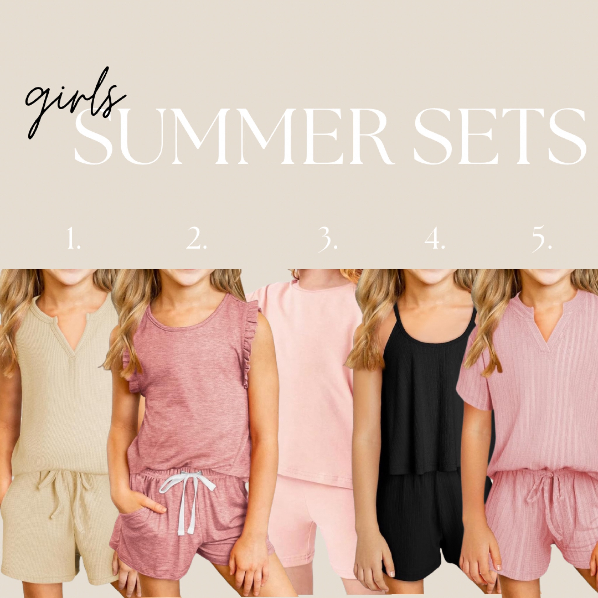 Girls summer sets on Amazon! 🩷

#LTKSeasonal #LTKKids #LTKStyleTip