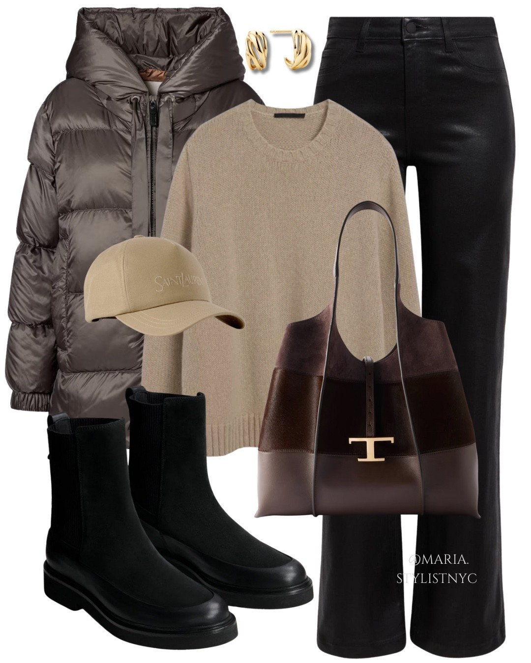 Puffer Jacket, Leather Pants, Boots, Brown Timeless Tote Outfit 🤎✨

#LTKStyleTip #LTKItBag #LTKSeasonal