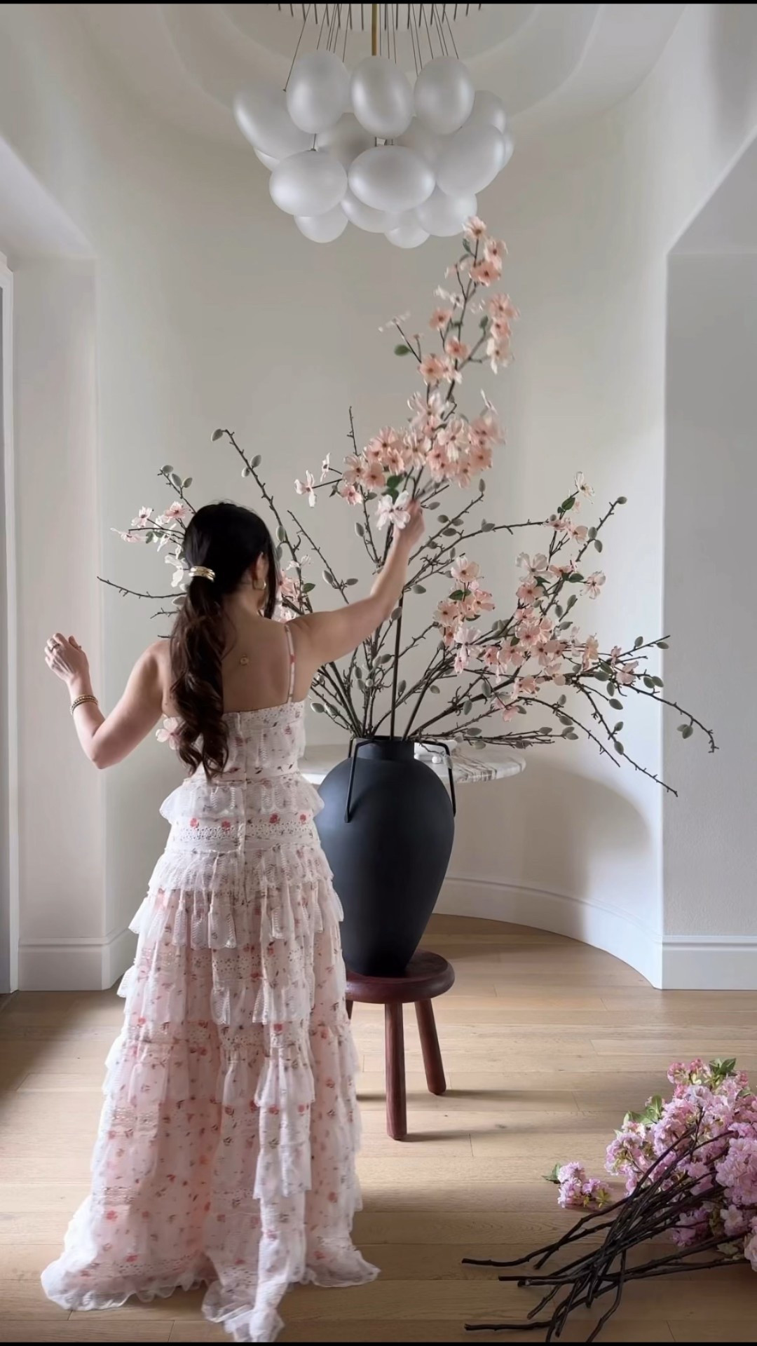 Floral recipe: 3 almond branches, 3 dog wood branches and 15 cherry blossoms 

#LTKHome #LTKmomlife #LTKdayinmylife