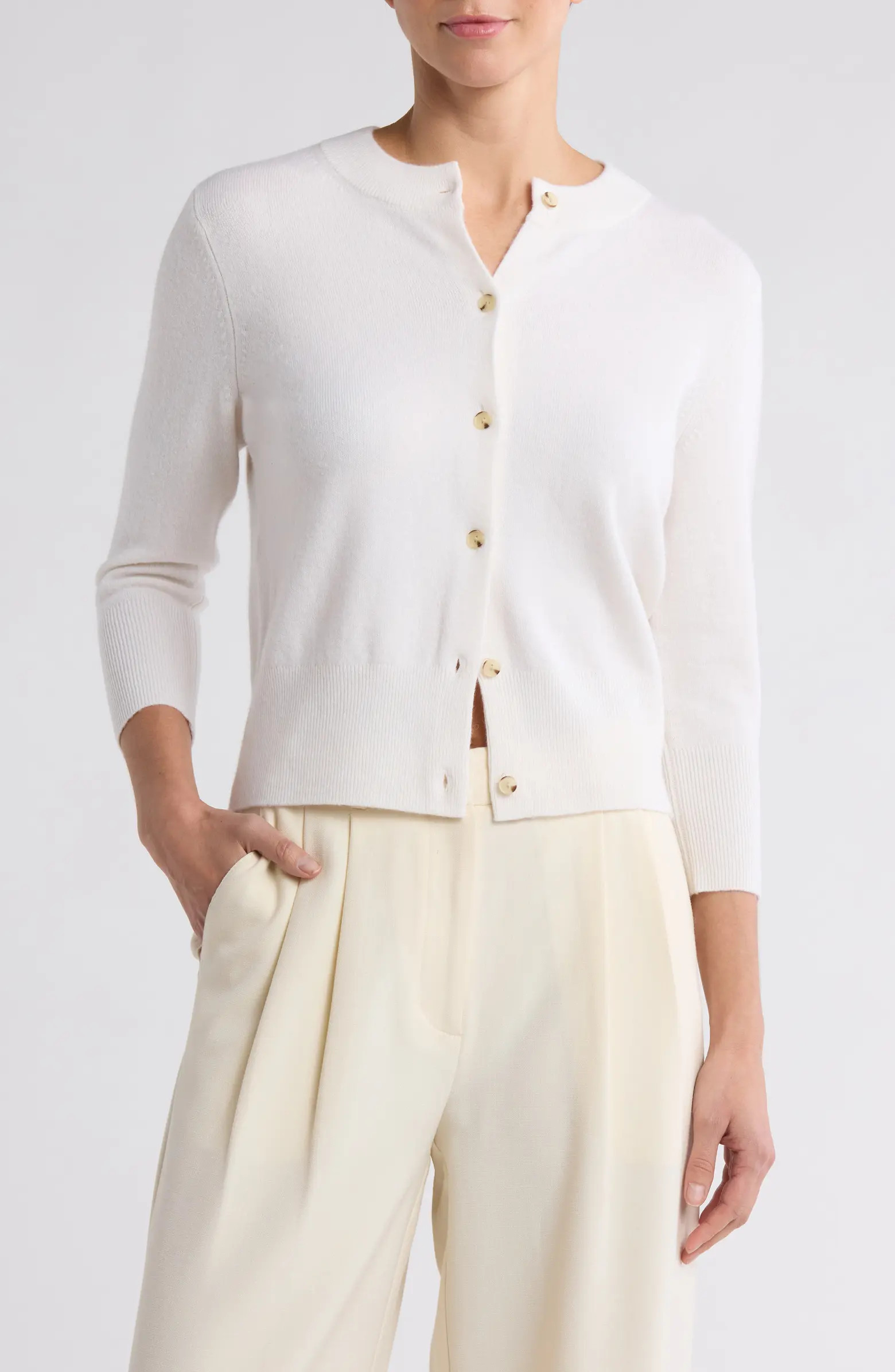Vince Wool Blend Shrunken Cardigan | Nordstromrack | Nordstrom Rack