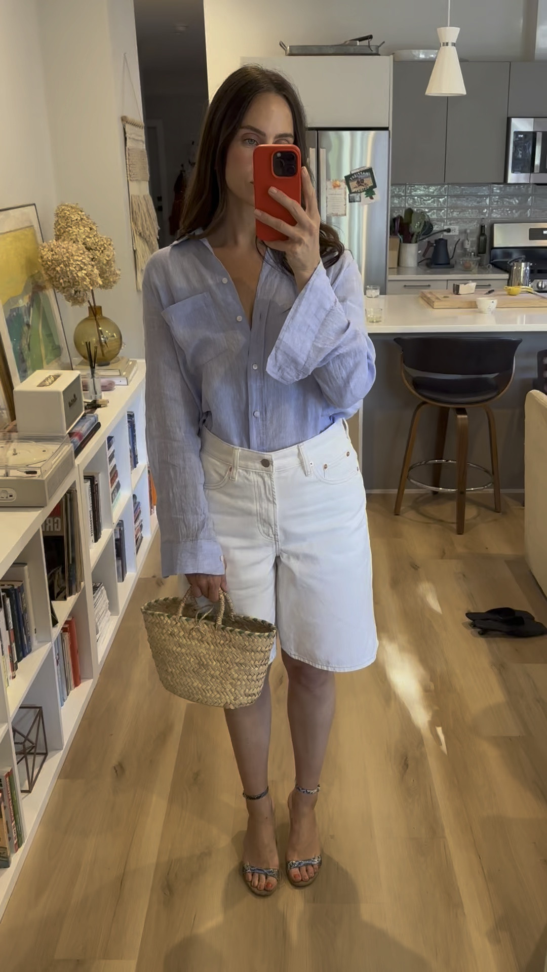 Vacation capsule wardrobe with Gap #summeroutfits #casualsummeroutfit #linenshirt #linenpants 