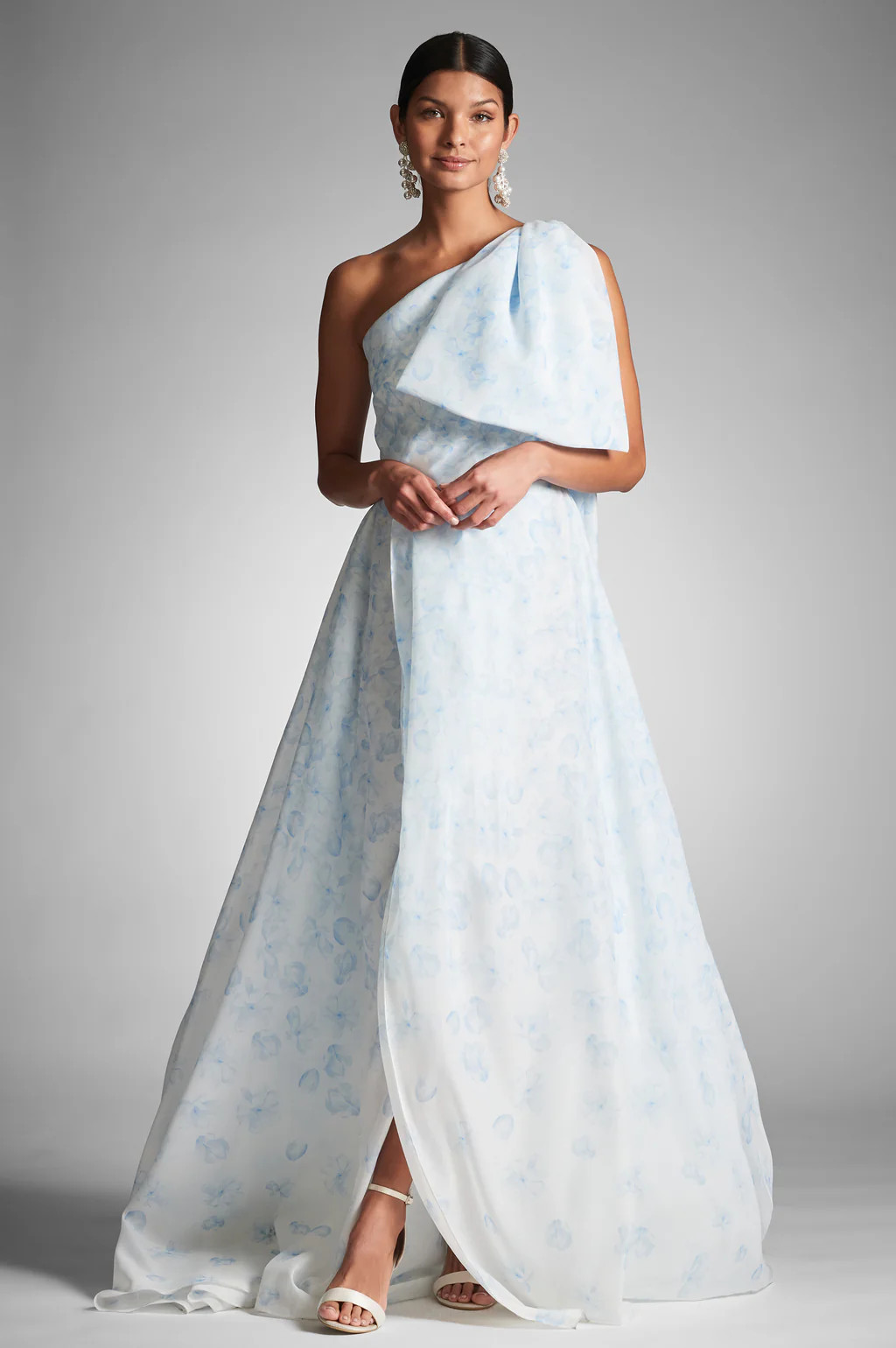 Anouk Gown - Blue Degrade Floral | Sachin and Babi