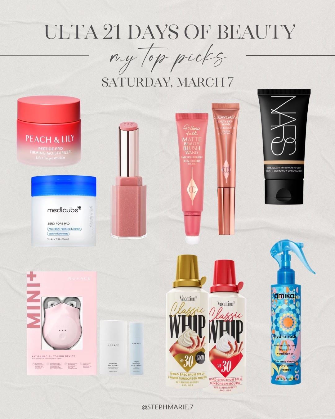 ULTA 21 DAYS OF BEAUTY ✨

Today’s top picks include a favorite tinted moisturizer, highlight, and lip balm! Plus a favorite hair product for Amika and a skincare tool you’ll love. 50% off today only!

#LTKBeauty #LTKOver40 #LTKSaleAlert