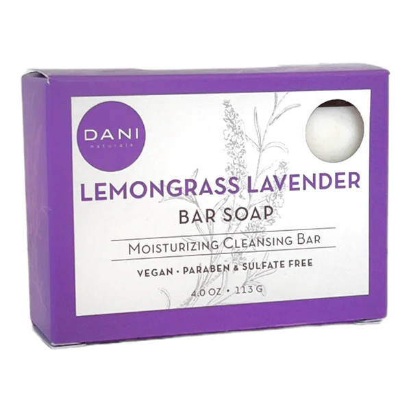 4oz Bar Soap Lemongrass Lavender | DANI Naturals