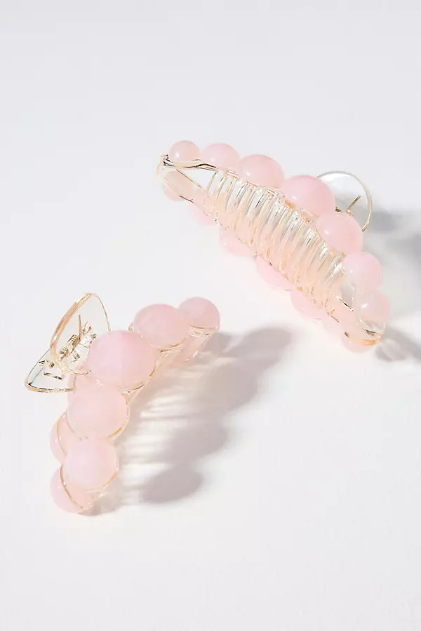 By Anthropologie Bold Pearl Claw Clips, Set of 2 | Anthropologie (US)