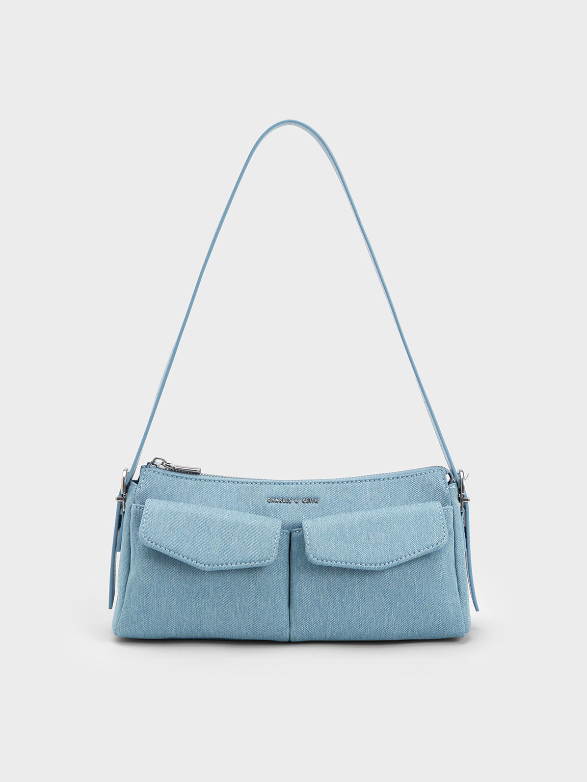 Double Pouch Shoulder Bag
 - Blue | Charles & Keith UK