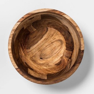 186oz Sheesham Wood Serving Bowl Natural - Threshold™ | Target