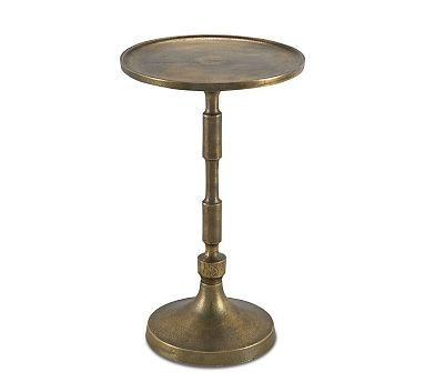 Clares Round Metal Accent Table (12.5") | Pottery Barn (US)