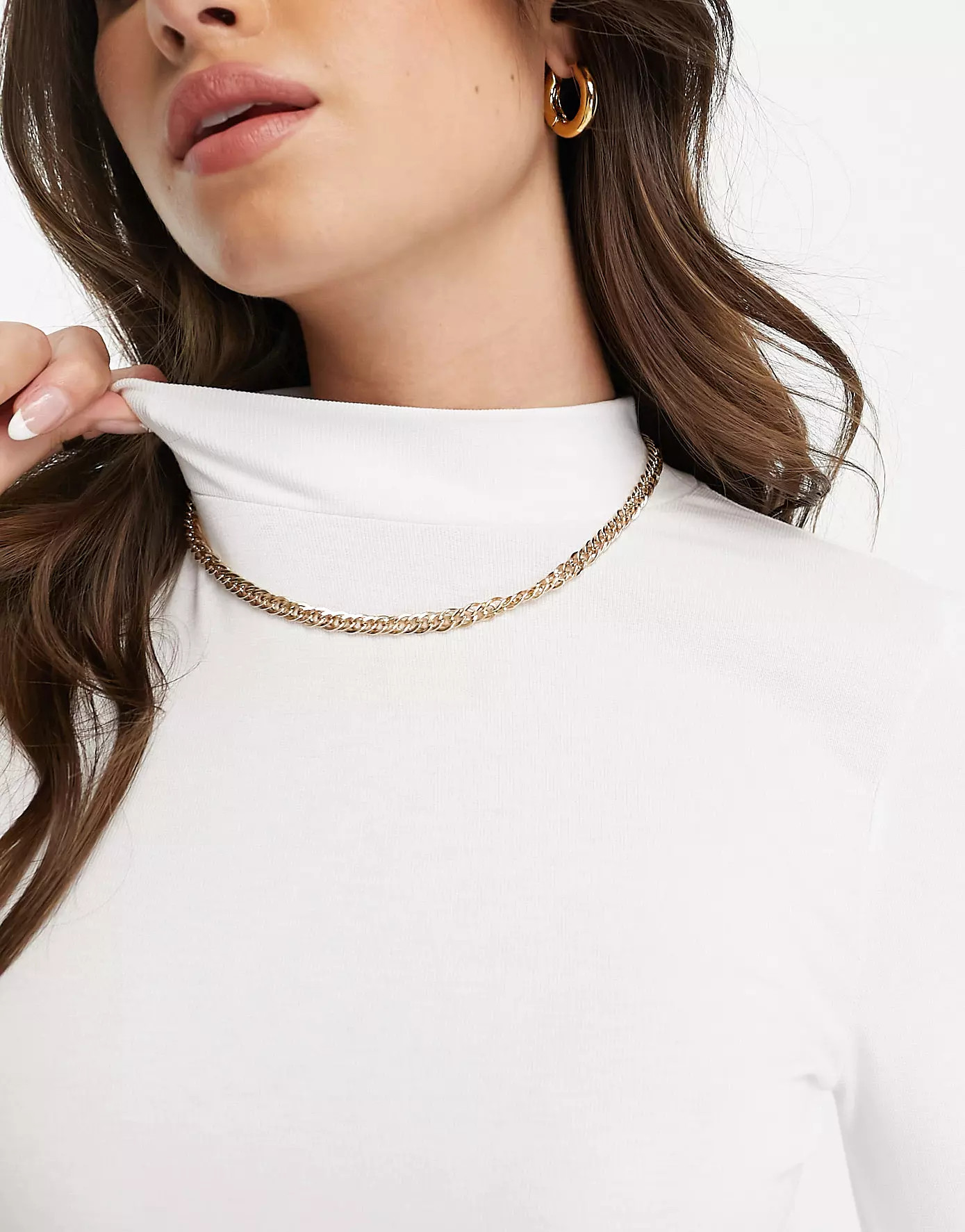 ASOS DESIGN long sleeve bodysuit with turtle neck in white | ASOS (Global)