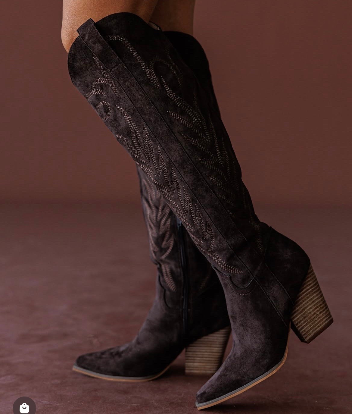 Knee high Bronco boots back this year in a new color!? Yes please 🤎

#LTKootd #LTKgrwm #LTKSeasonal