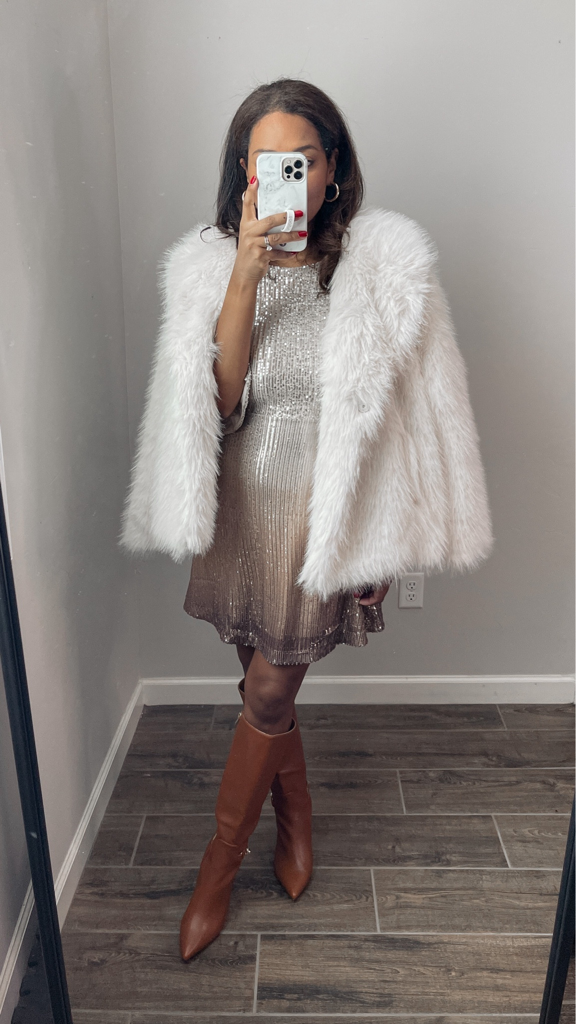 Small in dress and jacket 

#LTKParties #LTKHoliday #LTKSeasonal