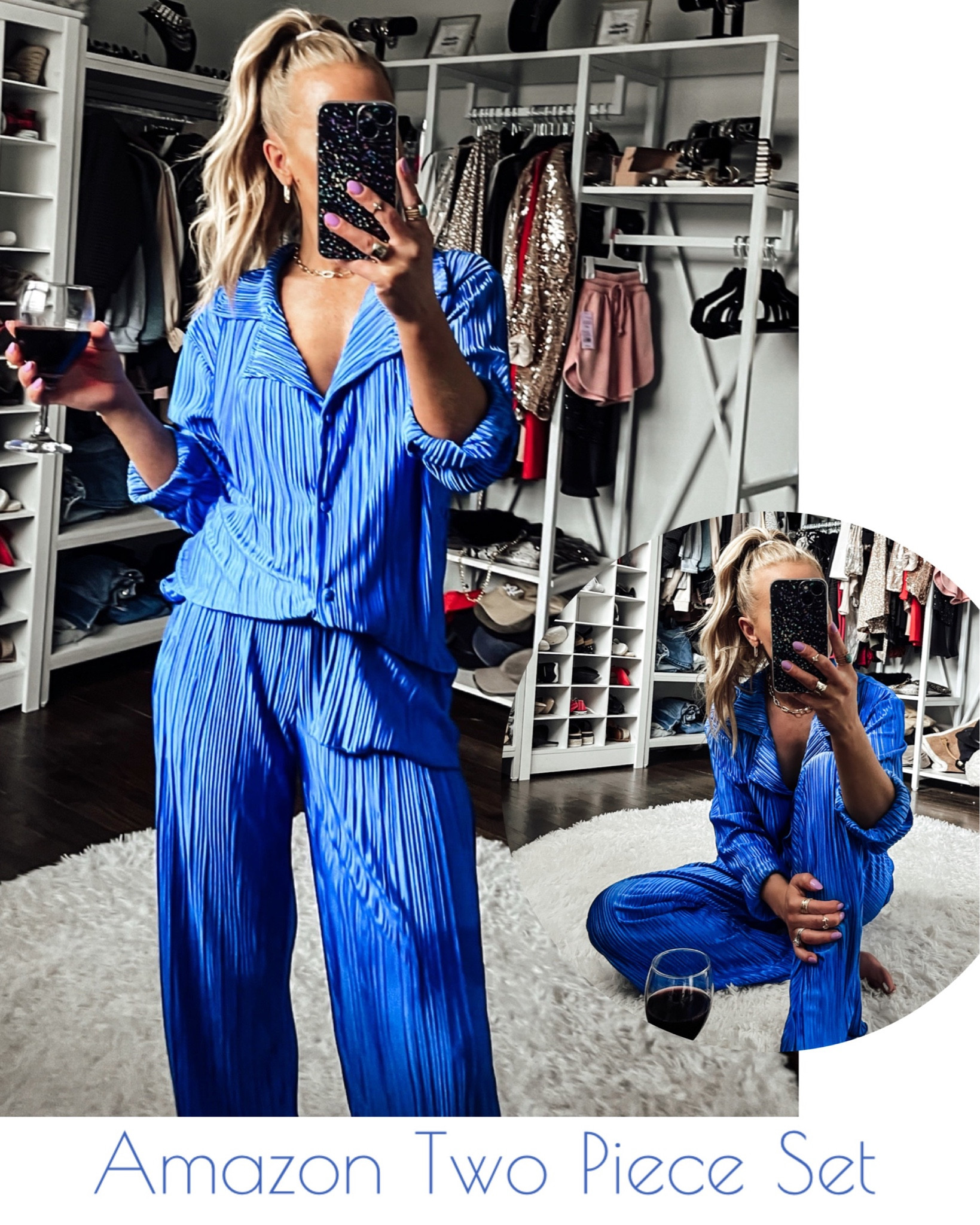 Amazon Set 💙
:
:
Amazon Set Womens Casual 2 Piece Outfits - Long Sleeve Button Blouse Top Wide Leg Loose Streetwear Loungewear – Color: Deep Blue (size S) - $48
 •
•
Amazon set, Amazon two piece set, Amazon Outfit, Amazon fashion, Amazon finds, Amazon outfits, Spring outfits, Spring fashion, blue top, Blue bottoms, travel outfits, pajamas, Amazon pjs, amazon loungewear, amazon lounge set, streetwear, street style, loungewear, lounge sets

#LTKtravel #LTKfit #LTKunder50