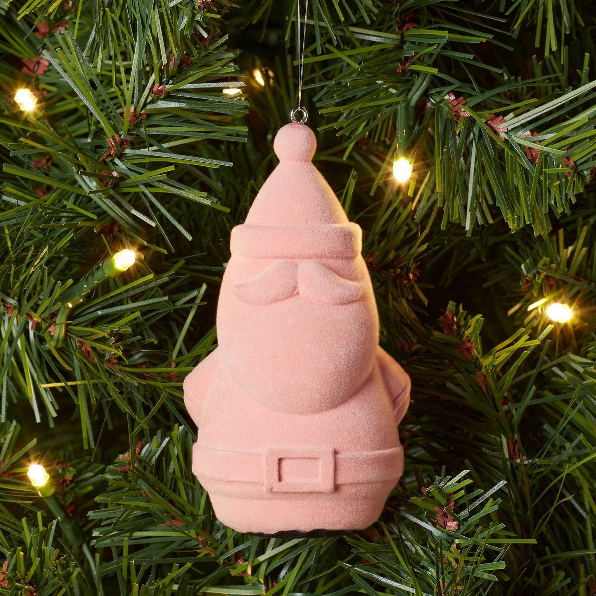 Flocked Santa Christmas Tree Ornament - Wondershop™ | Target