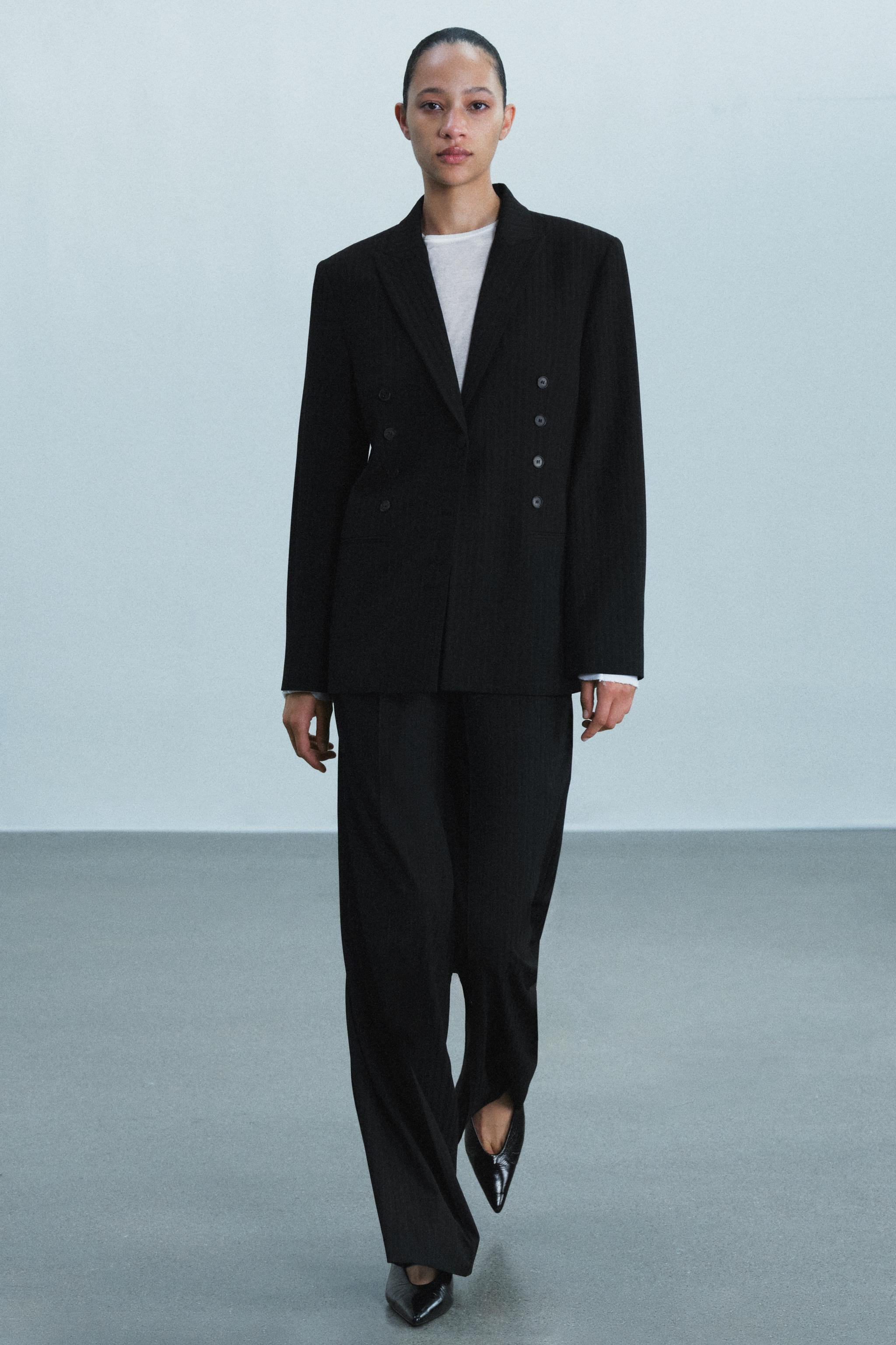 ZW COLLECTION STRIPED BLAZER | Zara US