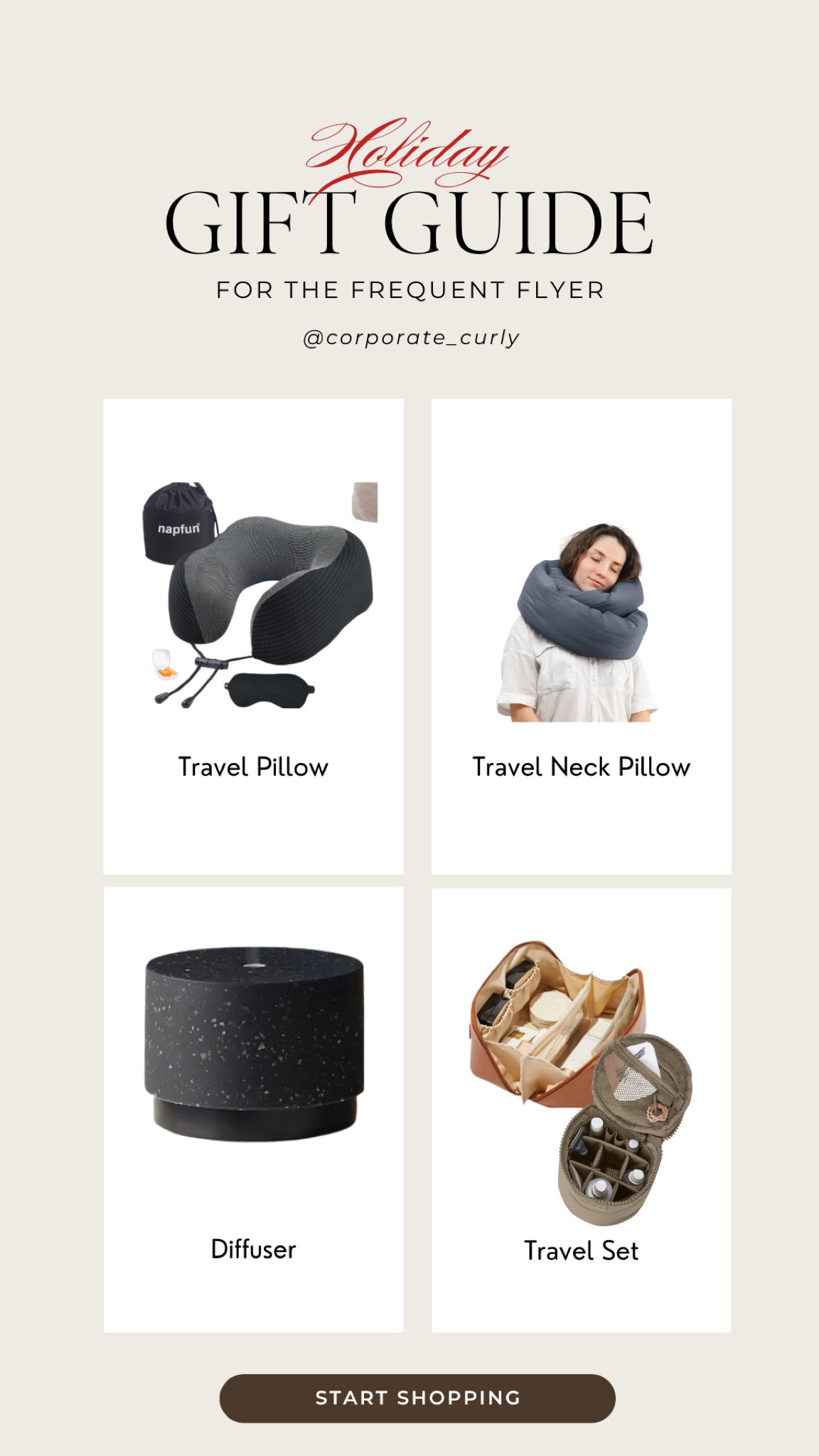 For the frequent flyer in your life, these travel essentials are the perfect gift to make their journeys a breeze! From cozy travel blankets to sleek luggage accessories, gift them comfort and style on the go. 
#FrequentFlyerGifts #TravelEssentials #TravelGifts #GiftGuide #JetSetter #TravelAccessories #GiftIdeas #Wanderlust #TravelInStyle #TravelerGifts #AirportStyle #TravelComfort #GiftForTraveler #FlyingInStyle #TravelMustHaves #GiftsForHim #GiftsForHer



#LTKTravel #LTKBeauty #LTKGiftGuide