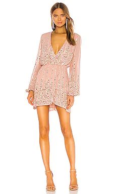 Lovers and Friends Poppy Mini Dress in Blush from Revolve.com | Revolve Clothing (Global)