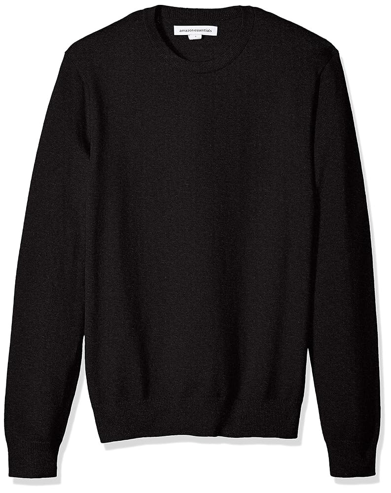 Amazon Essentials Men's Long-Sleeve Crewneck Sweater, 100% Cotton, Big & Tall Options Available | Amazon (US)