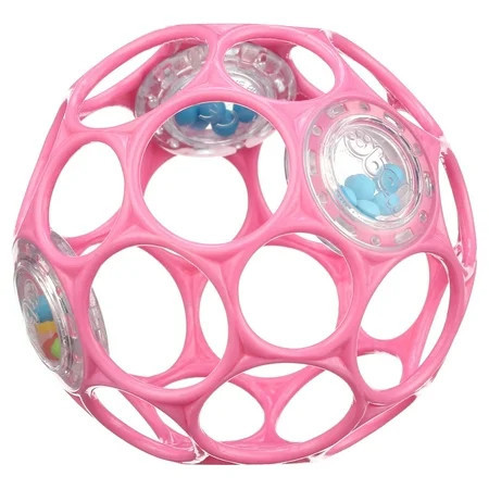 Bright Starts Oball Rattle Easy-Grasp Toy - Pink | Walmart (US)