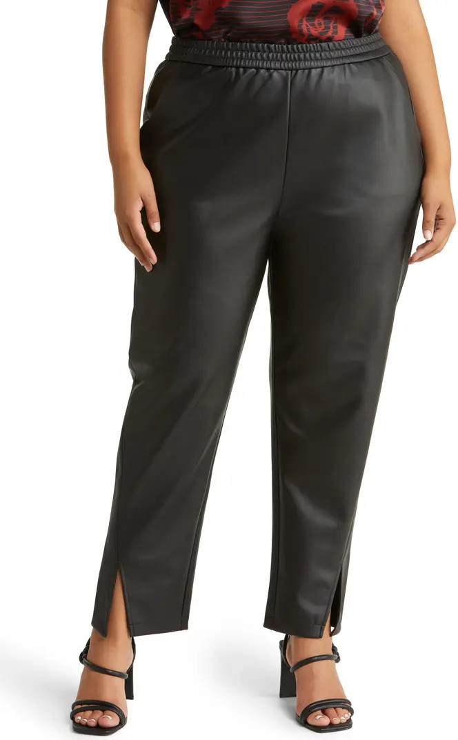 Halogen® Faux Leather Straight Leg Pants | Nordstrom | Nordstrom Canada