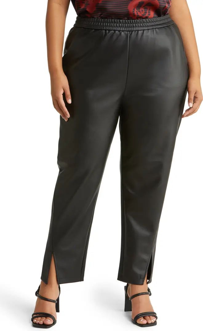 Halogen® Faux Leather Straight Leg Pants | Nordstrom | Nordstrom Canada