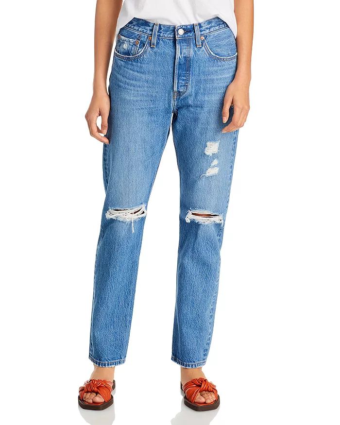 501 Original High Rise Straight Jeans in Athens Crown | Bloomingdale's (US)