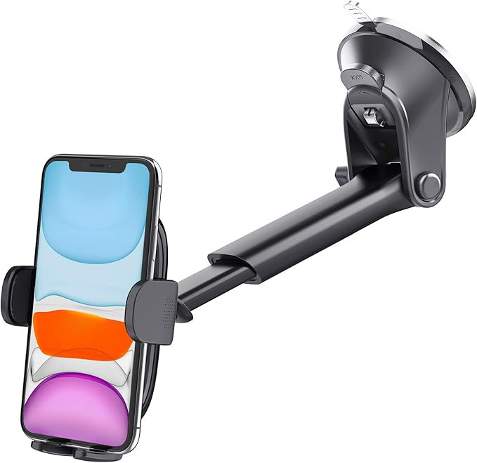 APPS2Car Suction Cup Car Phone Holder Mount, Dashboard/Windshield/Window Phone Holder for Car wit... | Amazon (US)