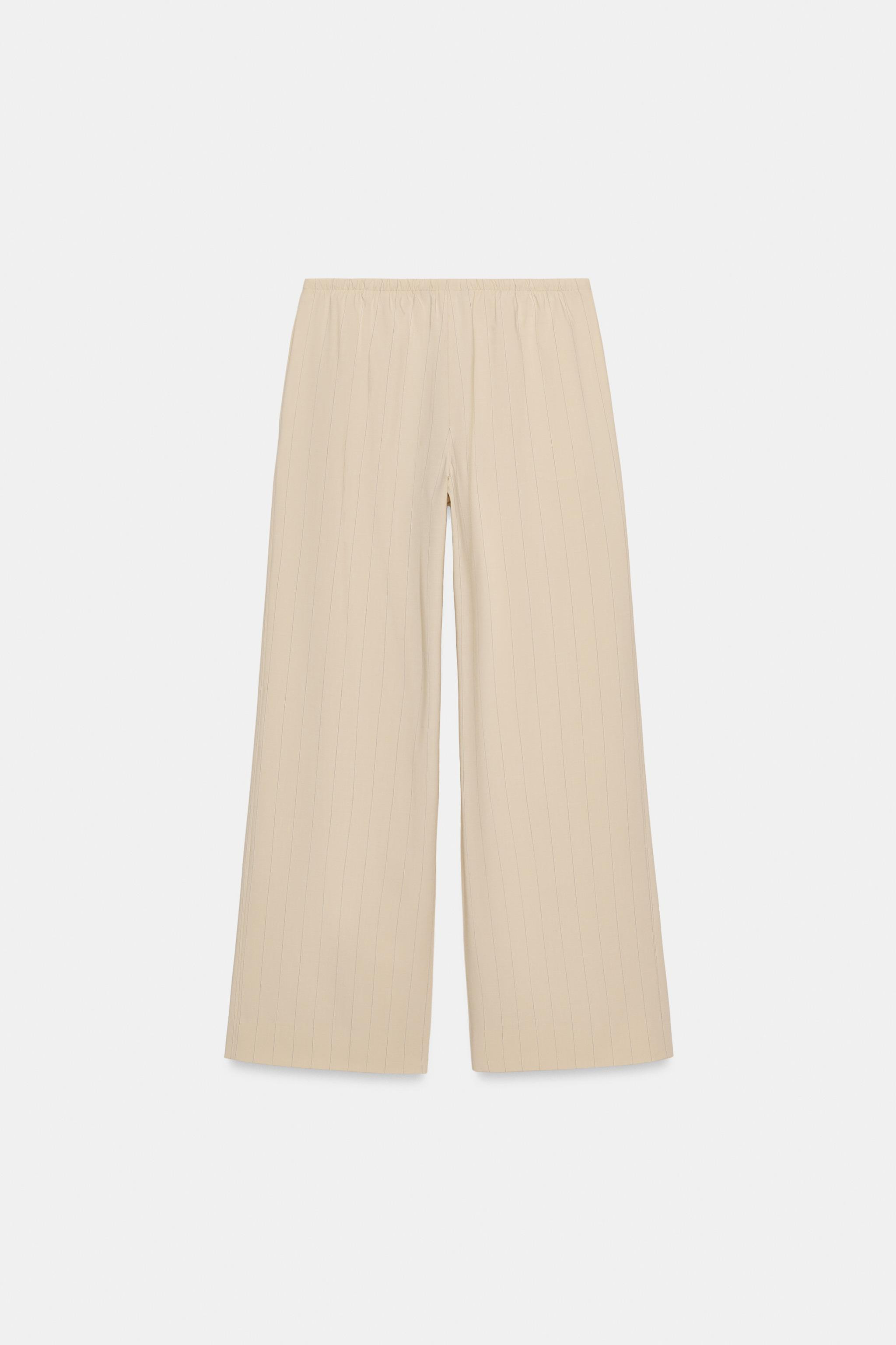 ZW COLLECTION STRIPED PYJAMA-STYLE TROUSERS | Zara UK