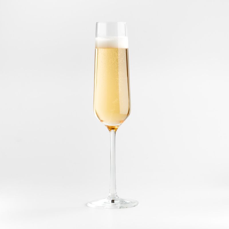 Schott Zwiesel Pure Tour Champagne Flute Prosecco Glass 8-Oz. + Reviews | Crate & Barrel | Crate & Barrel