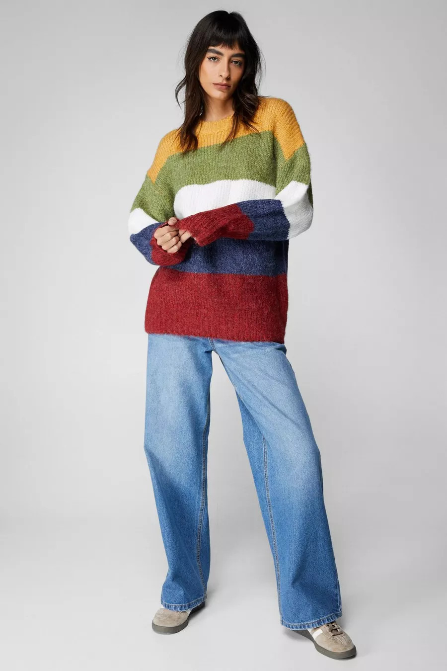 Oversized Stripe Jumper | Nasty Gal US