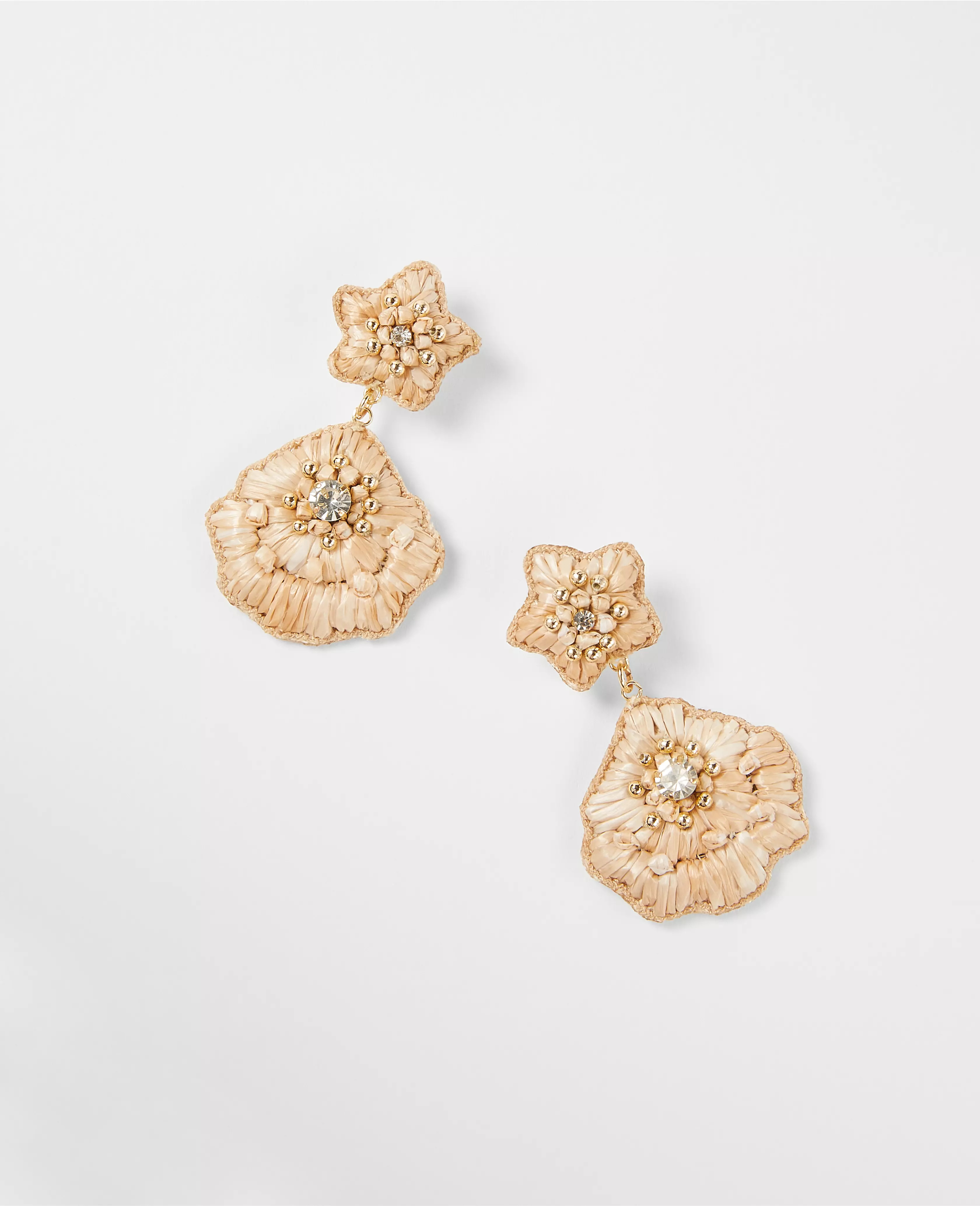 Floral Thread Wrapped Statement Earrings | Ann Taylor (US)