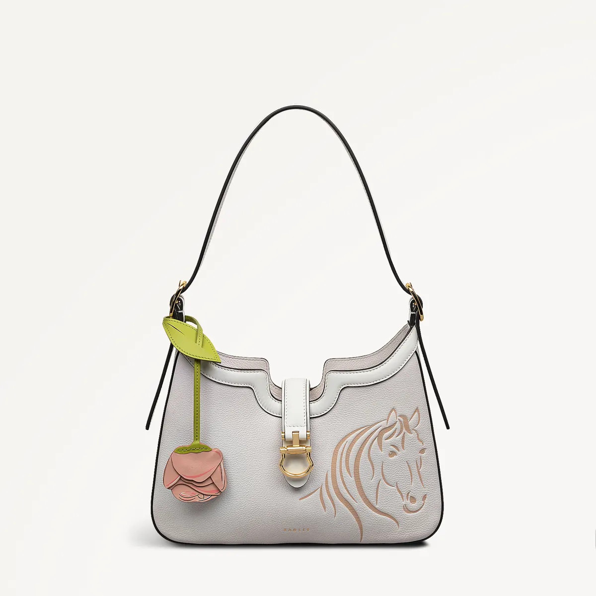 Leather Shoulder Bag Chalk | Kentucky Derby Collection x Radley SS25 | Radley London US