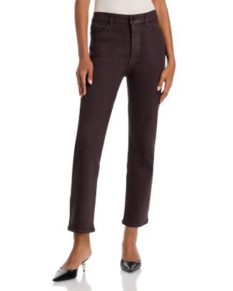Le Sleek High Rise Straight Jeans in Truffle Coated | Bloomingdale's (US)