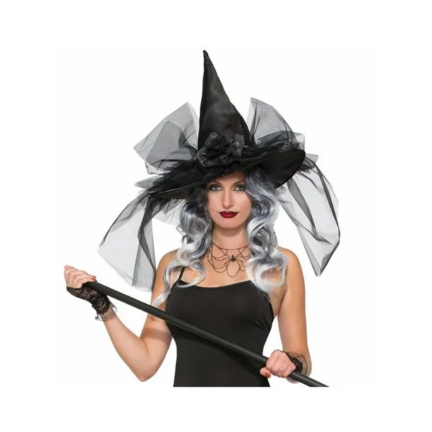 Halloween Witch & Wizard Deluxe Witch Hat - Walmart.com | Walmart (US)