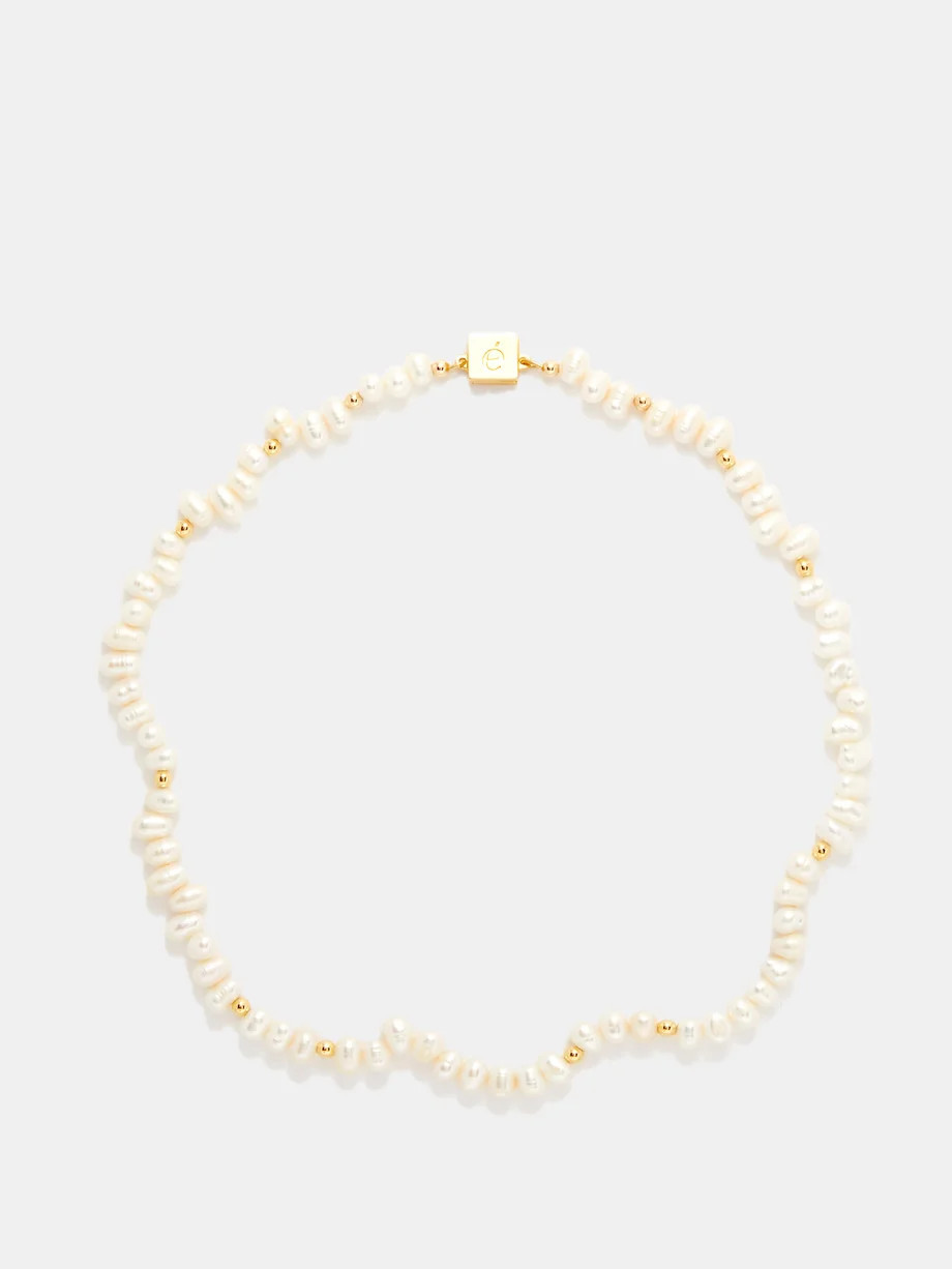 Bryon freshwater pearl & 14kt gold-plated necklace | Matches (APAC)