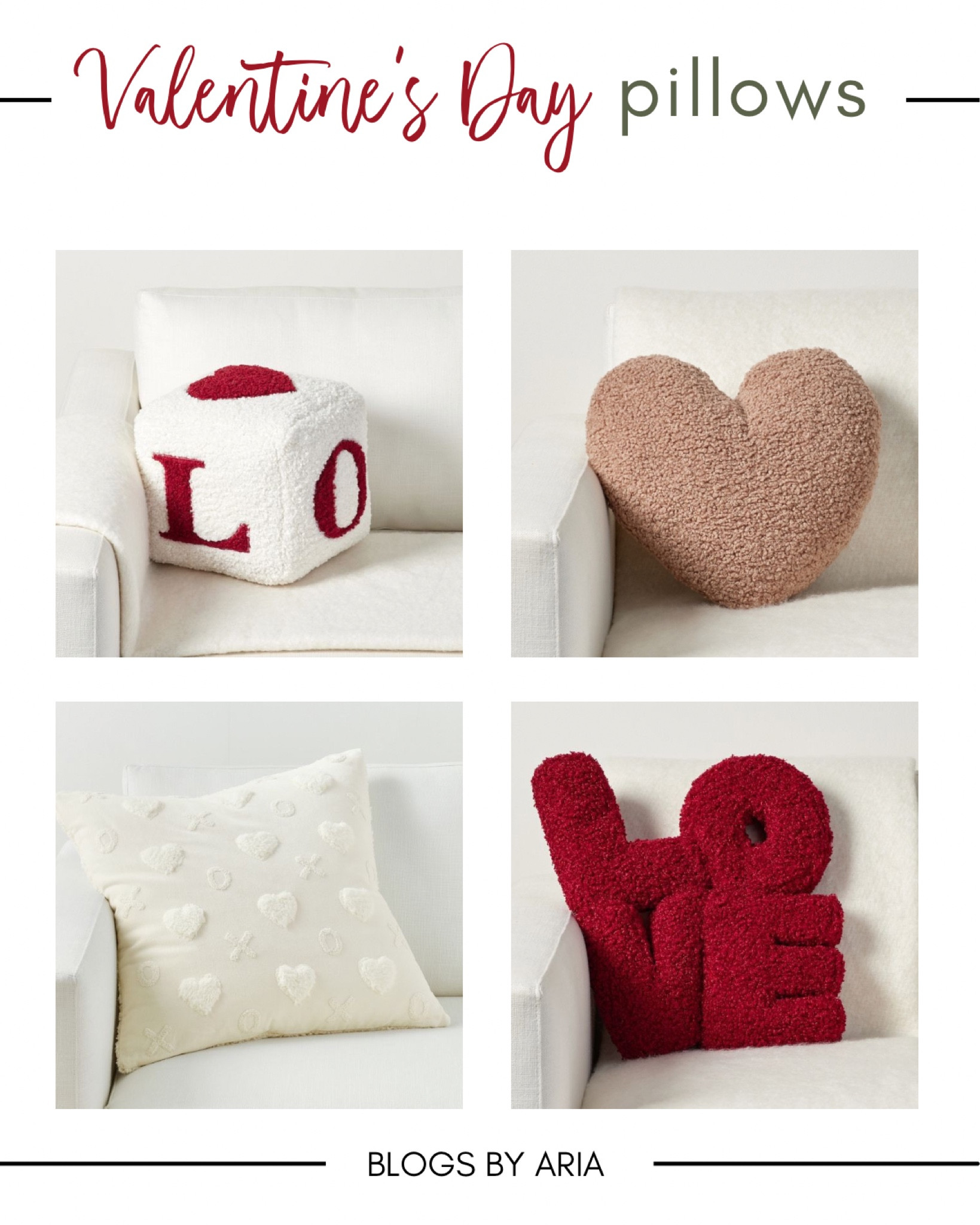 Valentines home decor pillows ♥️ 

#LTKhome #LTKFind #LTKSeasonal