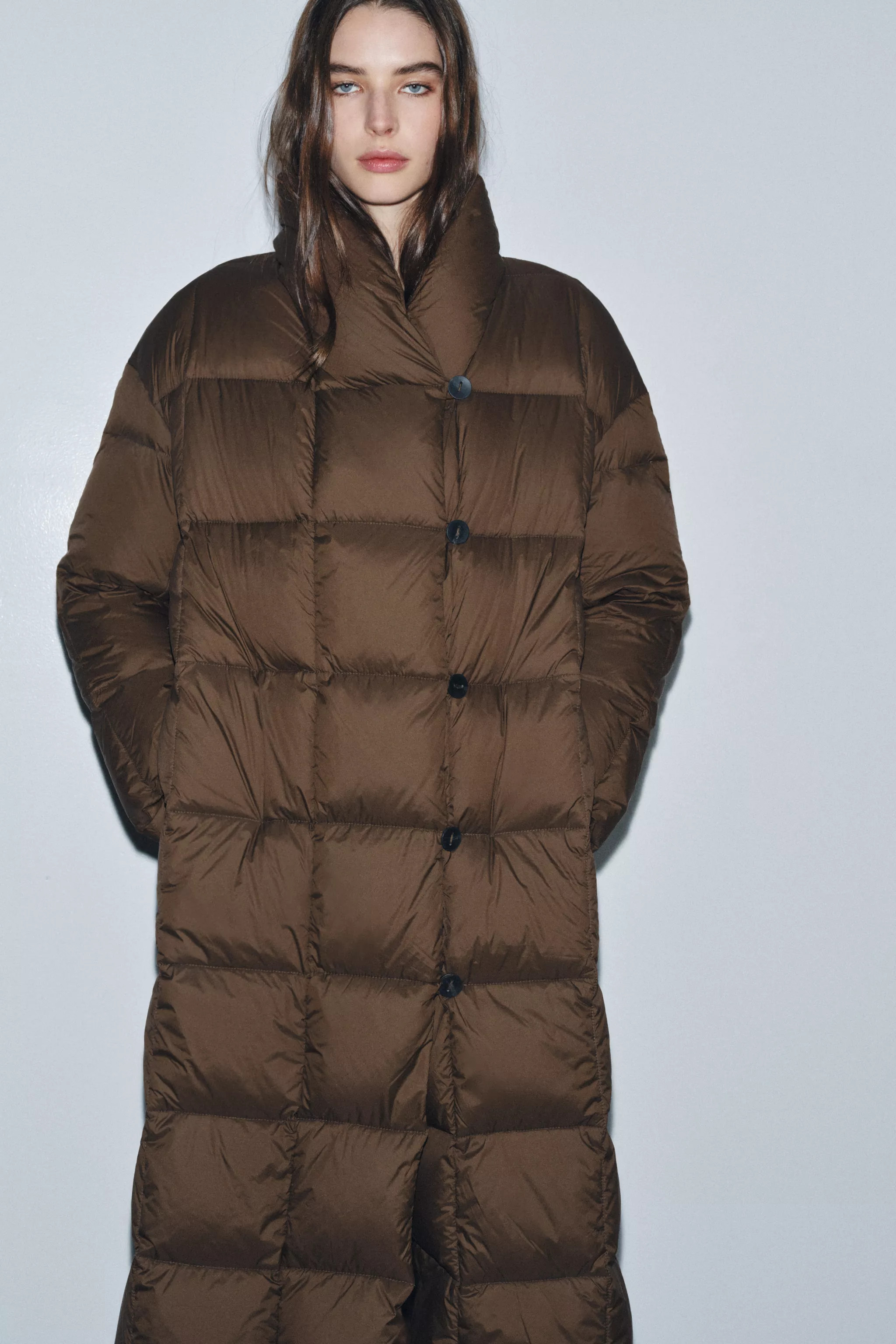 ZW COLLECTION LONG DOWN PUFFER COAT | Zara Canada