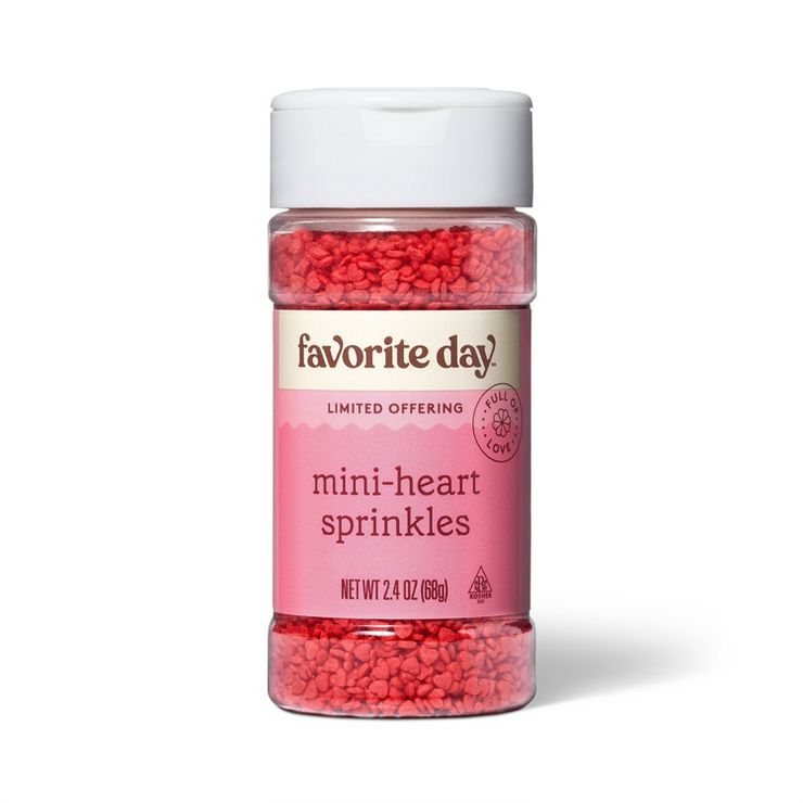 Red Mini Hearts Confetti Sprinkles - 2.4oz - Favorite Day™ | Target