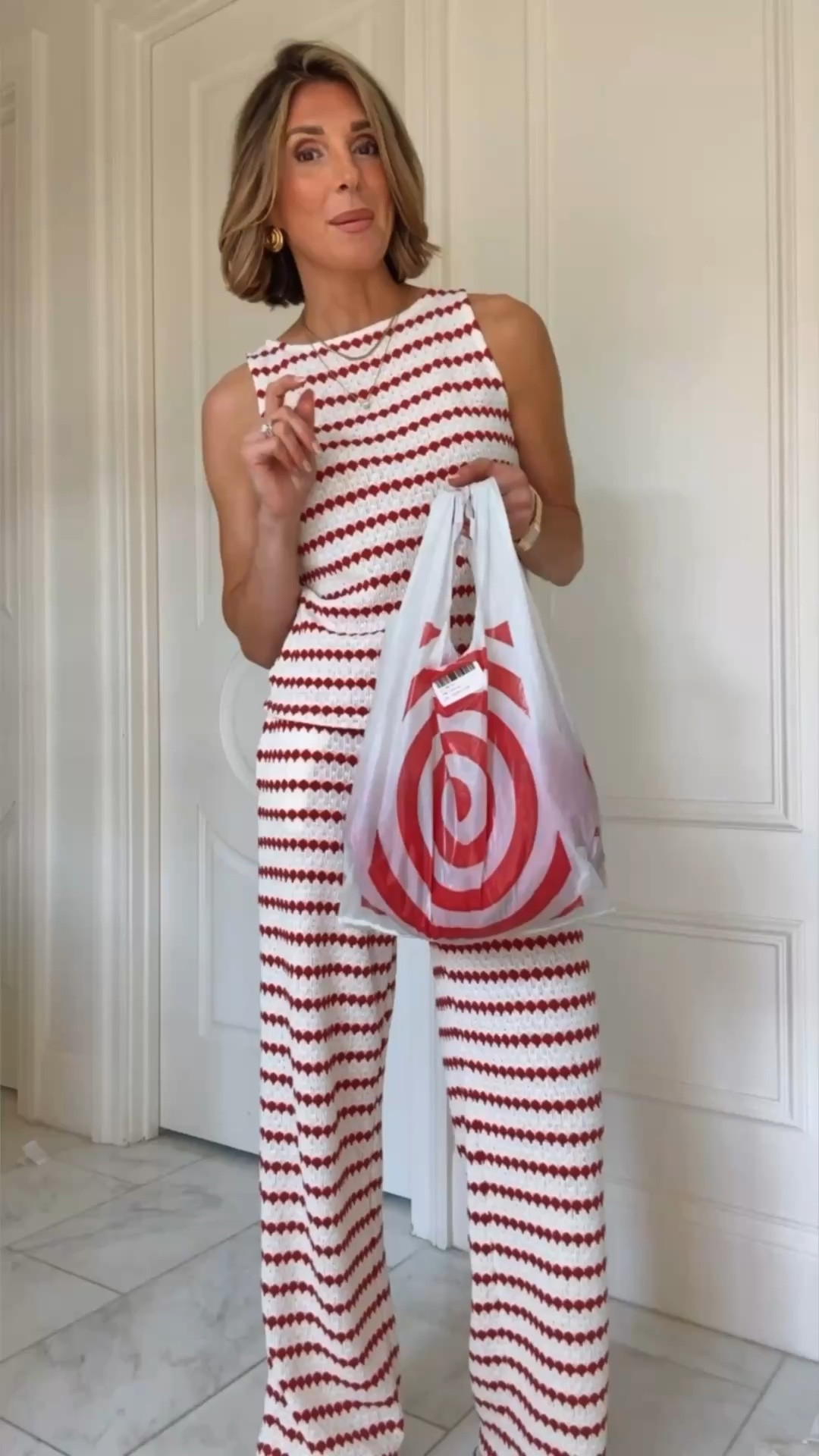 Five things I'm loving right now @Target Americana edition. Perfect for Memorial Day, 4th of July, coral target edition

I'm 5'7 and normal wear xs in target bottoms and small in tops all items fit tts
