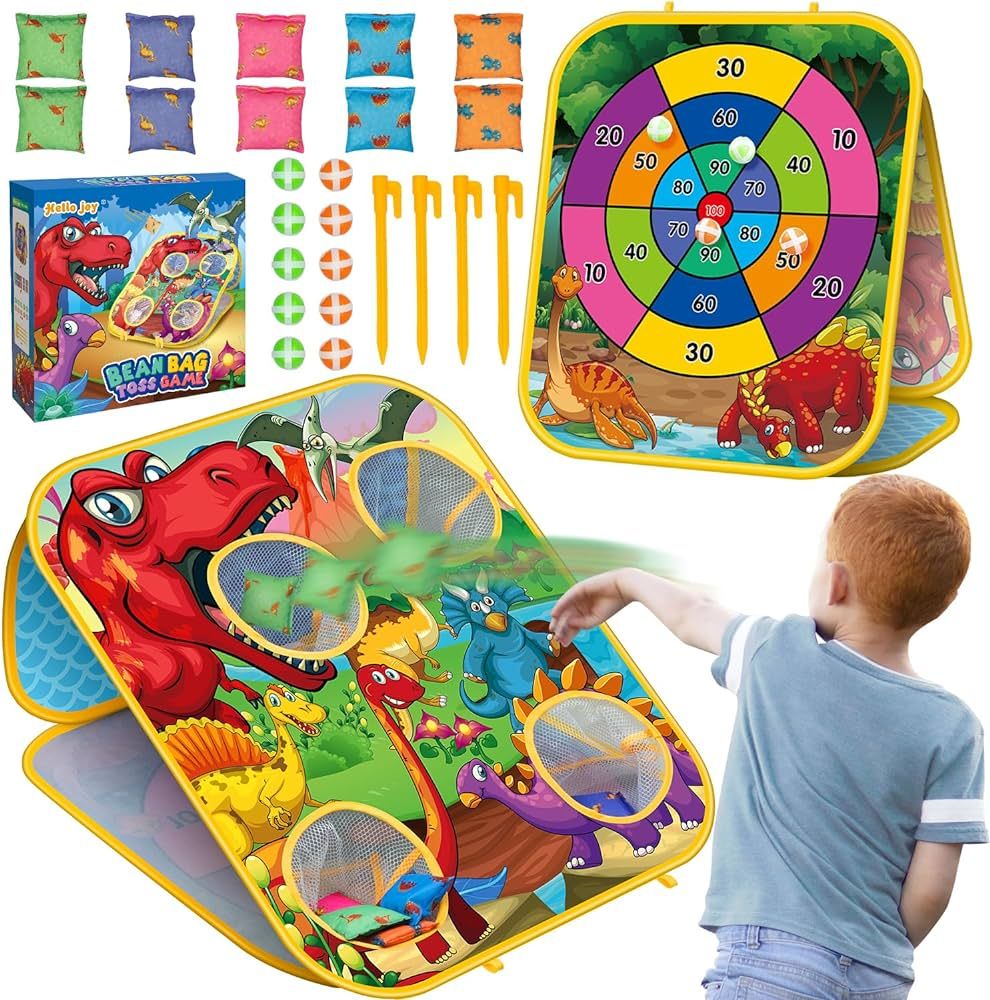 Bean Bag Toss Game Kids Outdoor Toys,Double-Sided Foldable Cornhole Board Backyard Beach Yard Out... | Amazon (US)